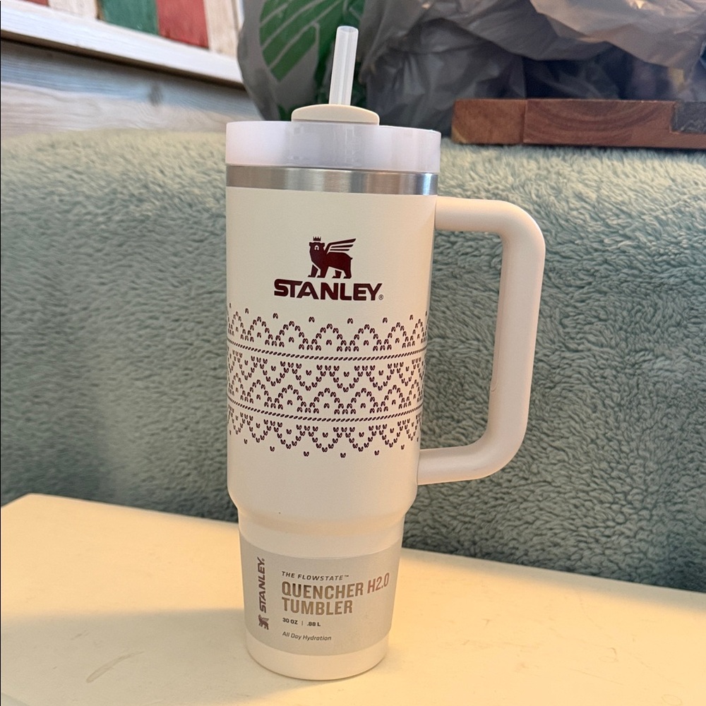Stanley Cream Patterned Tumbler